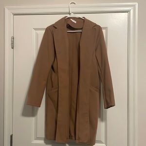 Tan Hello Molly Suede Jacket